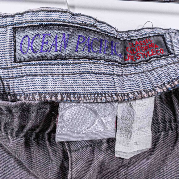 Ocean Pacific Skate Shorts Surf Sun Faded XL VTG 90s Skate Retro Hipster - Picture 7 of 9